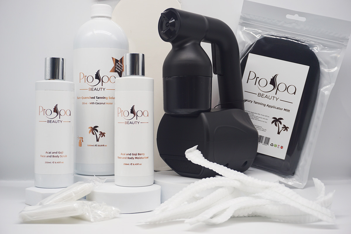 Spray tanning kit