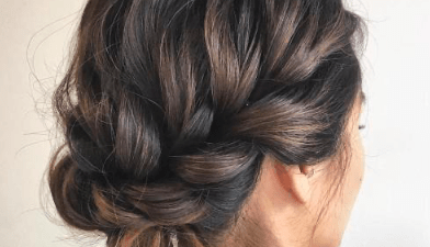 hair up and prom