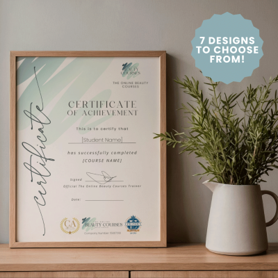 Hard copy certificate