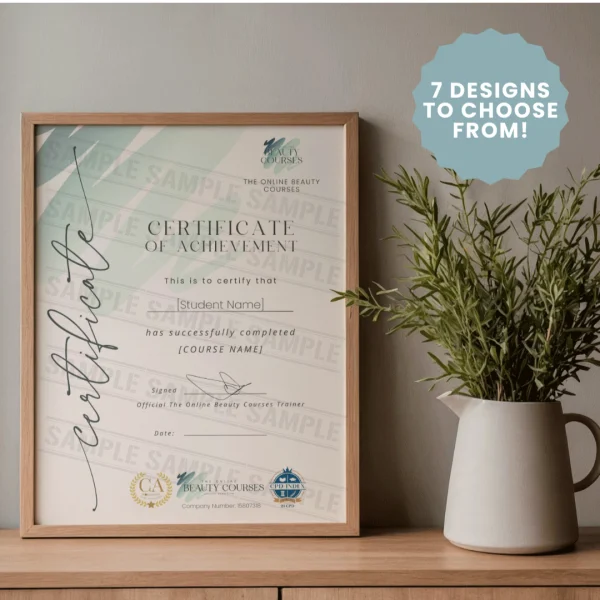 Hard copy certificate