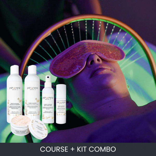 Japanese head spa course + kit combo Japanese head spa course + kit combo