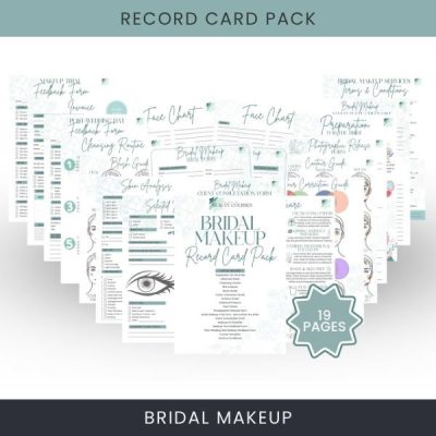 Bridal Make-Up Record Card Pack