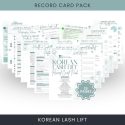Korean Lash Lift Record Card Pack