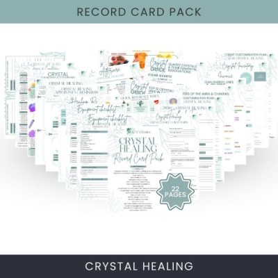 Crystal Healing Record Card Pack