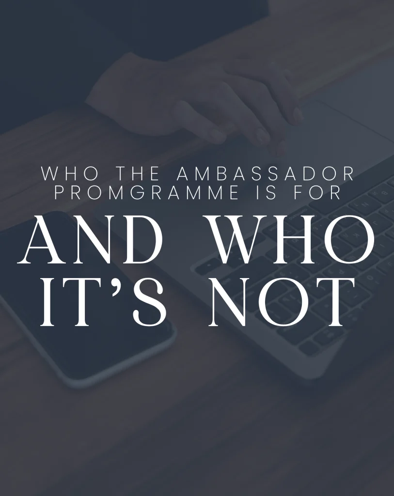 Who the Programme Is For